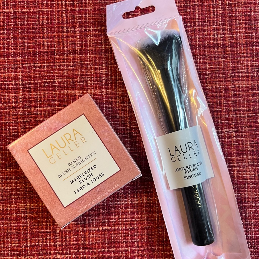 Laura Geller Baked balance and brighten blush and angled brush duo